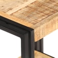 thumbnail image 4 of Mesa auxiliar vidaXL industrial rectangular de madera de mango rugoso, 4 of 9