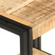 thumbnail image 4 of Mesa auxiliar vidaXL industrial rectangular de madera de mango rugoso, 4 of 9