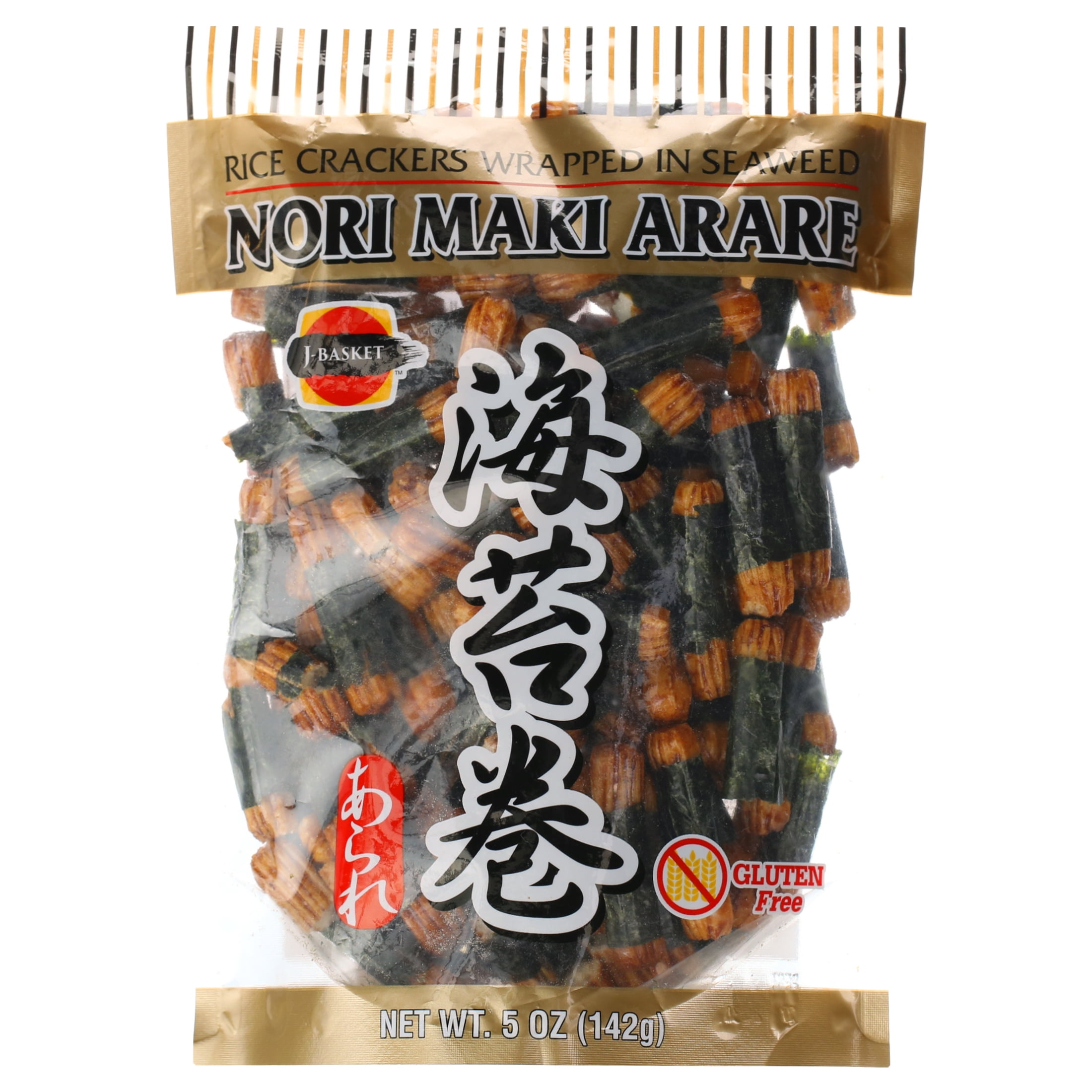 Japanese Rice Crackers With Nori Seaweed