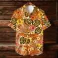 thumbnail image 4 of PNTUTB Men's Hawaiian Fashion Print Resort Style Collared Short Sleeve Button Down Casual Loose Comfort Blouse, 4 of 6