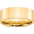 thumbnail image 1 of 14K Yellow Gold 14Ky 8mm Standard Flat Comfort Fit Band Size 10.5 Made In United States flc080-10.5, 1 of 5