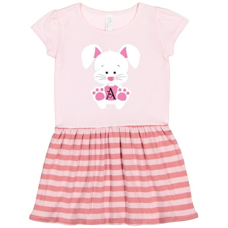 

Inktastic Easter Bunny Letter a Monogram Gift Toddler Girl Dress