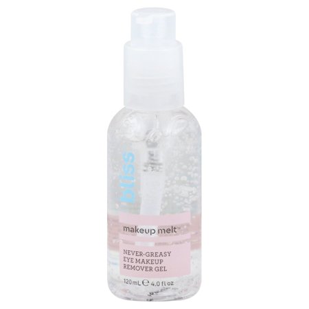 bliss - makeup melt never-greasy eye makeup remover gel | cooling & soothing