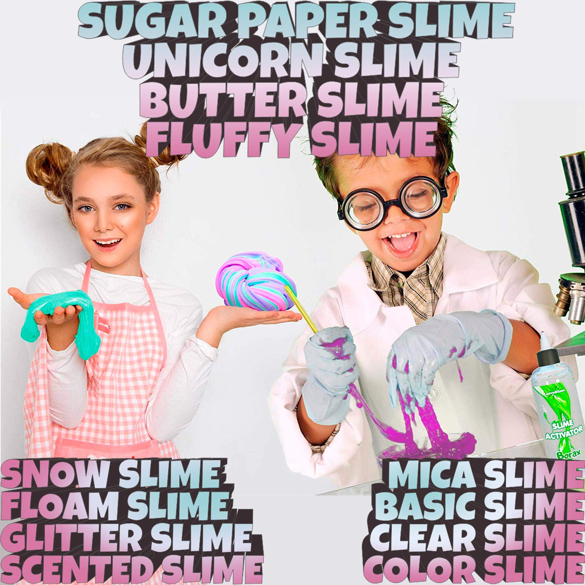 Laevo Cook Slime Kit for Girls - DIY Supplies - Slime Making Kit - All-inclusive