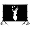 thumbnail image 1 of EREHome Silhouette de Cerf 7x5ft Toile de Fond en Polyester pour Photographie de Studio, 1 of 3
