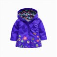 thumbnail image 2 of zuwimk Boys Girls Rain Jackets Lightweight Waterproof Hooded Raincoats Windbreakers for Kids(12-18 Months,Dark Blue), 2 of 4