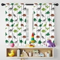 thumbnail image 5 of Blackout Kids Curtains,White Dinosaurs Silhouette Pattern Childrens Insulated Curtains Set Of 2,Bedroom Essentials,Toddler Room Decor 42"x54", 5 of 5