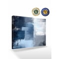thumbnail image 2 of Navy Blue Grey Wall Art for Living Room,Canvas Picture Wall Decor for Bathroom Bedroom,Modern Ombre Oil Painted Abstract Art Painting Artwork for Office Kitchen Hallway Dining Room Home Decor 20"x24", 2 of 8