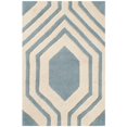 thumbnail image 2 of Safavieh Chatham 6' X 9' Hand Tufted Wool Rug in Blue and Ivory, 2 of 9