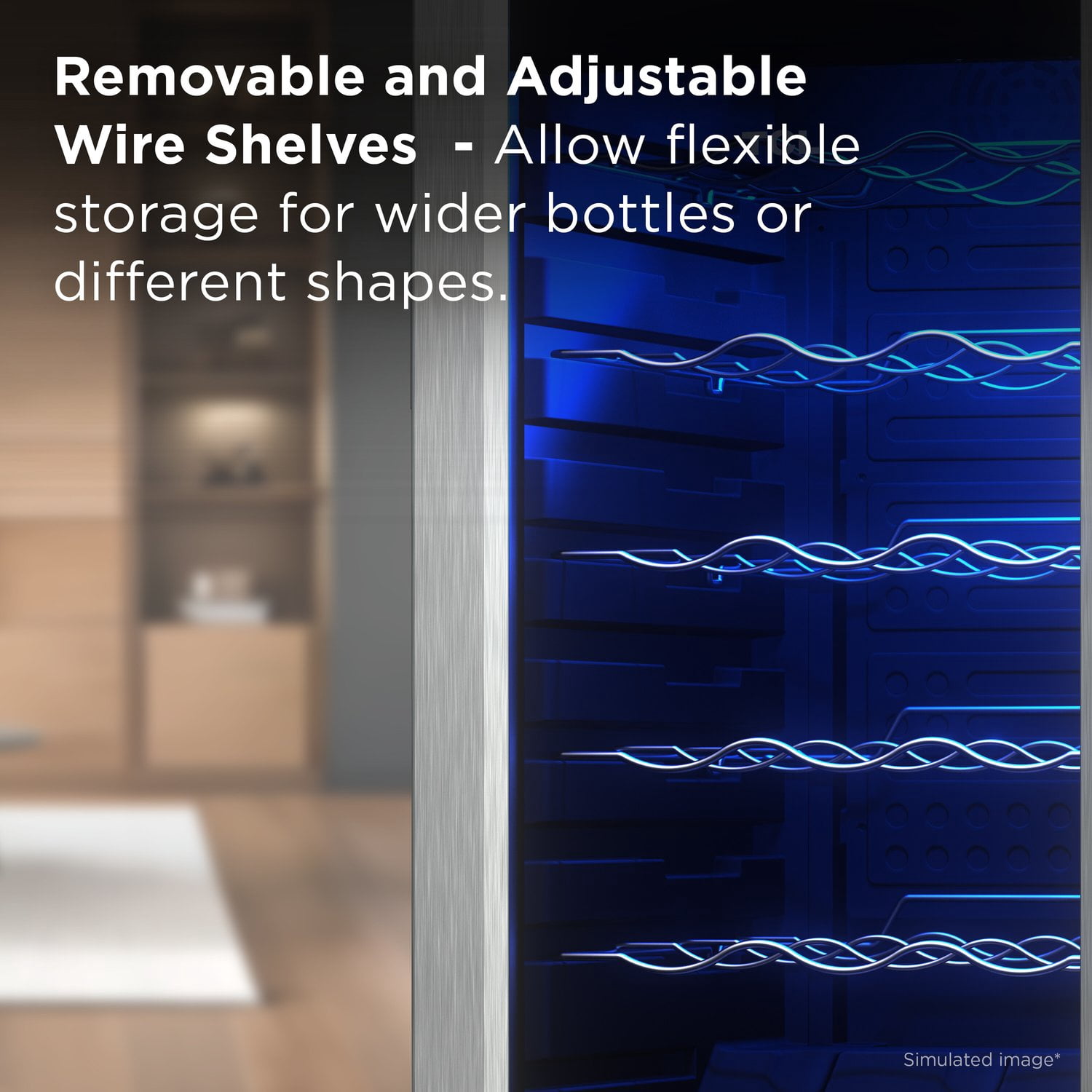 TCL Stainless Steel Single Door 18 Bottle Wine Cooler for Kitchen, Bedroom & Office, 1.8 Cu. Ft.