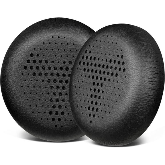 SOULWIT Professional Replacement Ear Pads Cushions for AKG Y500 On-Ear Foldable Wireless Bluetooth Headphones, Earpads with Soft Protein Leather - Black