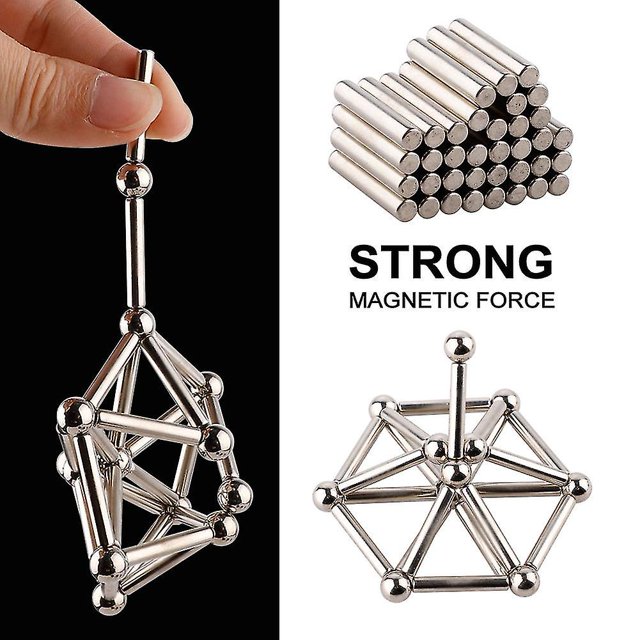 Cubo de imanes de Metal, bloques de construcción mágicos, rompecabezas educativos de juguete para niños