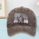 thumbnail image 4 of Gorra Para Hombre Y Mujer Divertida Gorra De Béisbol Ajustable Lavada Y Bordada Negro Bordado Talla Única, 4 of 4