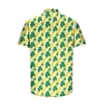 thumbnail image 4 of Awdenio Shirts for Men St Patricks Day Shirts Short Sleeve Clover Button Down Shirt Green Shamrock Casual Shirts Tops, 4 of 5