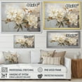 thumbnail image 4 of Designart "Essence Of Floral Grace VI" Rhododendron Floater Framed Wall Art Living Room, 4 of 5