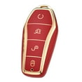 thumbnail image 2 of Youkk Max Protection Car Key Case Cover High Protection Easy Installation Impact-resistant PU Elastic Red Standard 1Set, 2 of 6