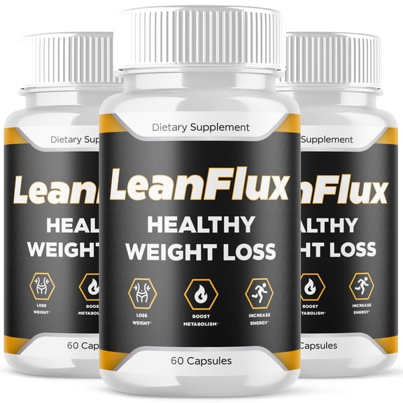(3 Pack) LeanFlux - Keto Weight Loss Formula - Energy & Focus Boosting Dietary Supplements for Weight Management & Metabolism - Advanced Fat Burn Raspberry Ketones Pills - 180 Capsules