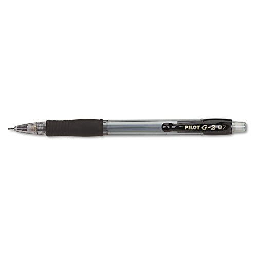 Pilot 51015 Mechanical Pencil, Rubber Grip, Refillable.7mm, Black