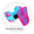 thumbnail image 3 of Madd Gear Light-Up Rollers - Pink/Teal, 3 of 9