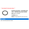 thumbnail image 2 of Oil Filler Cap Gasket - Compatible with 2003 - 2006 Mercedes-Benz CLK500 2004 2005, 2 of 2