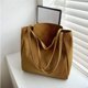 thumbnail image 2 of Bolso de lona elegante, de gran capacidad, suave y liviano, con diseño de un solo color, 2 of 8