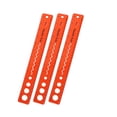 thumbnail image 1 of Harpily Home Decor 3Pcs for Kids Student Soft Bendable Ruler Flexible Plastic Ruler Inch and Centimeter Ruler Solid Color Suitable for School Home A Red, 1 of 9