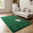 thumbnail image 5 of Janvonne Area Rugs for Doorway,3x5ft Non Skid Shaggy Carpets for Entrance hall, Entrance, Home Decor Aesthetics,Dark Green, 5 of 8