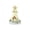 A002- Patriotic Tinsel Garland, variant on Tabletop Christmas Tree with Sparkling Glow, Frosted Led Night Lamp for Mantel Decor and Holiday Table Centerpiece, Christmas Gift for Student Battery Powered Mini Tree Decor