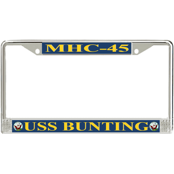 USS Bunting MHC-45 License Plate Frame