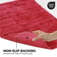 thumbnail image 4 of Superior Non-Slip Washable Bath Rug Set, 20" x 30", 24" x 36", Burgundy, 4 of 13