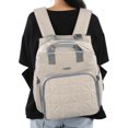 thumbnail image 4 of Backpack, High-Strength Fashionable Backpack, Multifunction Stable For Dining Shopping Beige, 4 of 8
