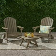 thumbnail image 2 of Beckett Outdoor Acacia Wood 2 Seater Chat Set with Side Table, Gray, 2 of 10