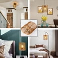 thumbnail image 3 of Rattan Lampshade, Tall Oval Drum, Handcrafted Lamp Shade Replacement for Table Lamps, Pendant Lights Floor Lamps, 3 of 5
