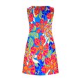 thumbnail image 4 of SMihono Robe d'Été pour Femmes Grande Taille Mode d'Été Sans Manches Imprimée Camisole Bretelles Col Rond Robe Pull, 4 of 5