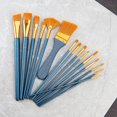 thumbnail image 3 of Royal & Langnickel - 15pc Golden Taklon Assorted Big Brush Acrylic Paintbrush Set, 3 of 8