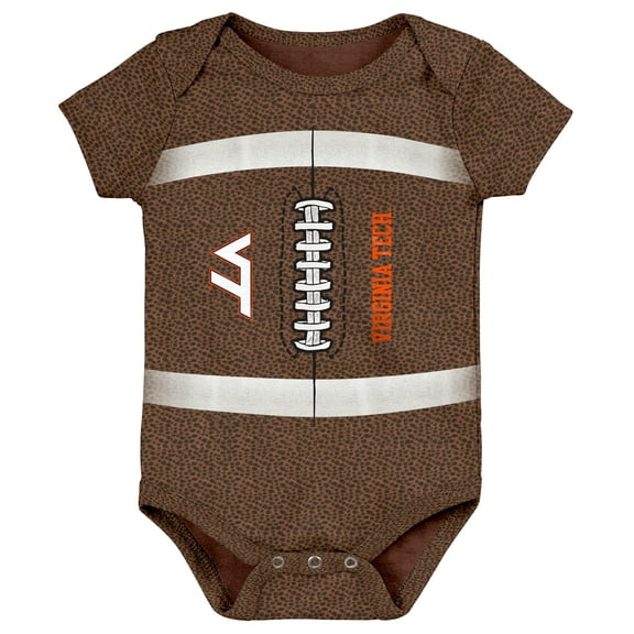 Newborn Outerstuff Brown Virginia Tech Hokies Football Bodysuit
