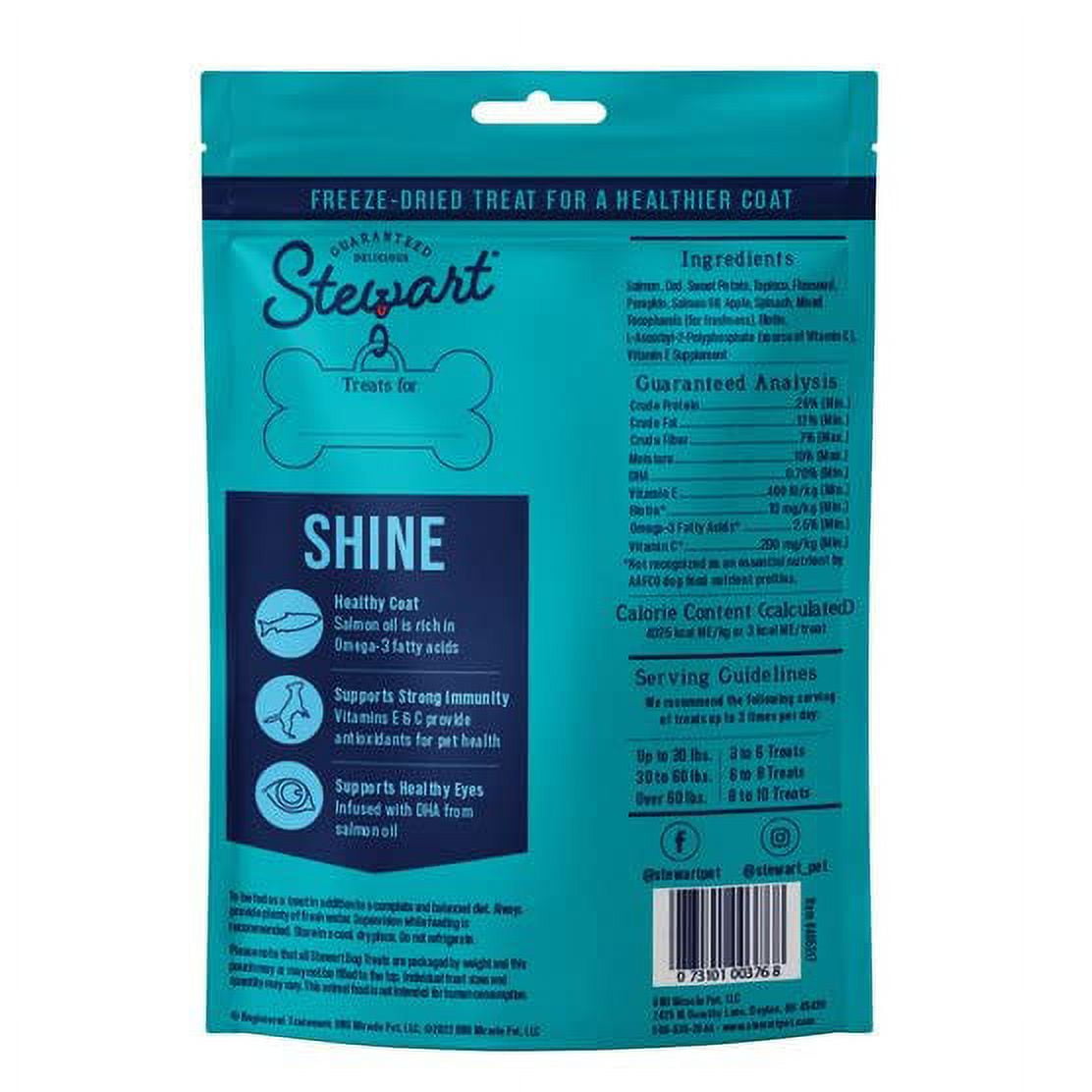Miracle Corp Stewart Dog Shine Coat Salmon and Sweet Potato Treats 8 ounces