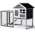 thumbnail image 7 of Ktaxon Large Chicken Coop, 48'' Wooden Pet House for Outdoor Hens & Poultry, Gray, 7 of 7