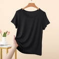 thumbnail image 6 of FNFYFH Womens Modal Soft Crewneck Short Sleeve T Shirts Summer Casual Basic Tops Tees, 6 of 6
