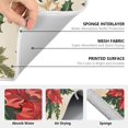 thumbnail image 6 of Yayeee Dish Drying Mat for Kitchen Counter 16" x 18" Microfiber Super Absorbent Coffee Decorative Pad, Christmas Poinsettia, 6 of 9
