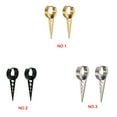 thumbnail image 3 of 1Pc Women Girls Men Triangular Round Earring Titanium ear stud Steel Punk Ear Stud Buckle Ring Party Jewelry, 3 of 7