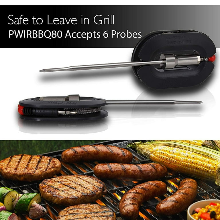 Nutrichef Smart Bluetooth BBQ Thermometer-Upgraded Stainless Probe