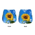 thumbnail image 3 of Salouo Blue Sky Sunflower Print Women's 2 in 1 Running Shorts Double-Layer Shorts Athletic Workout Gym Yoga Shorts Running Shorts for Women-Large, 3 of 7