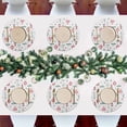 thumbnail image 7 of GZHJMY Christmas Trees Round Placemats Set of 6, Non-Slip PVC Table Mats Washable Heat Resistant Place Mats for Kitchen Dining Table Christmas Home Decor, 15.4 Inch Table Mat, 7 of 7