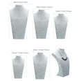 thumbnail image 2 of FOMIYES Grey Jewelry Organizer Bust Display Stand for Neatly Storing Necklaces and Pendants, 2 of 8