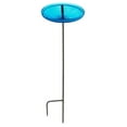 thumbnail image 1 of Achla Designs 14 In Hand Blown Crackle Glass Birdbath w/ Stake, Teal, 1 of 10