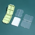 thumbnail image 2 of Wisolt Pill Organizers,8 Compartment ,Flip Lid,Moisture Proof, 3 Day Pill Box,Green 3 Pcs, 2 of 6