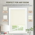 thumbnail image 4 of PowerSellerUSA Cordless Window Blinds, Privacy & Light Filtering 1" Slats Vinyl Mini Blind, Anti-UV Window Treatment, Fits Windows 18" - 72", Alabaster, 72" (Width) x 64" (Length), 4 of 9