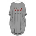 thumbnail image 4 of Qiopertar Robe à Manches Longues pour Femmes Col Rond Imprimé Noël Robe Décontractée en Solde à Moins de 5$ en Solde, 4 of 5