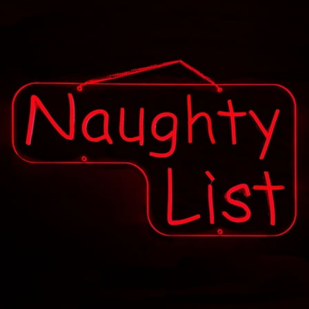 18 x 24 Naughty List Hanging Sign